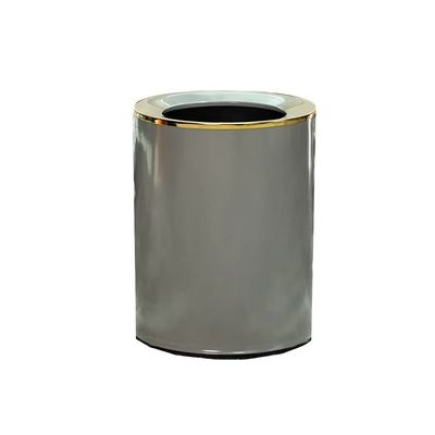 BDPP Trash Can Double-Layer Trash Can Metal Garbage Can Creative Simple Garbage Bin Suitable for Kitchen Bedroom Bathroom Office USO Interior y Exterior (Color : C)