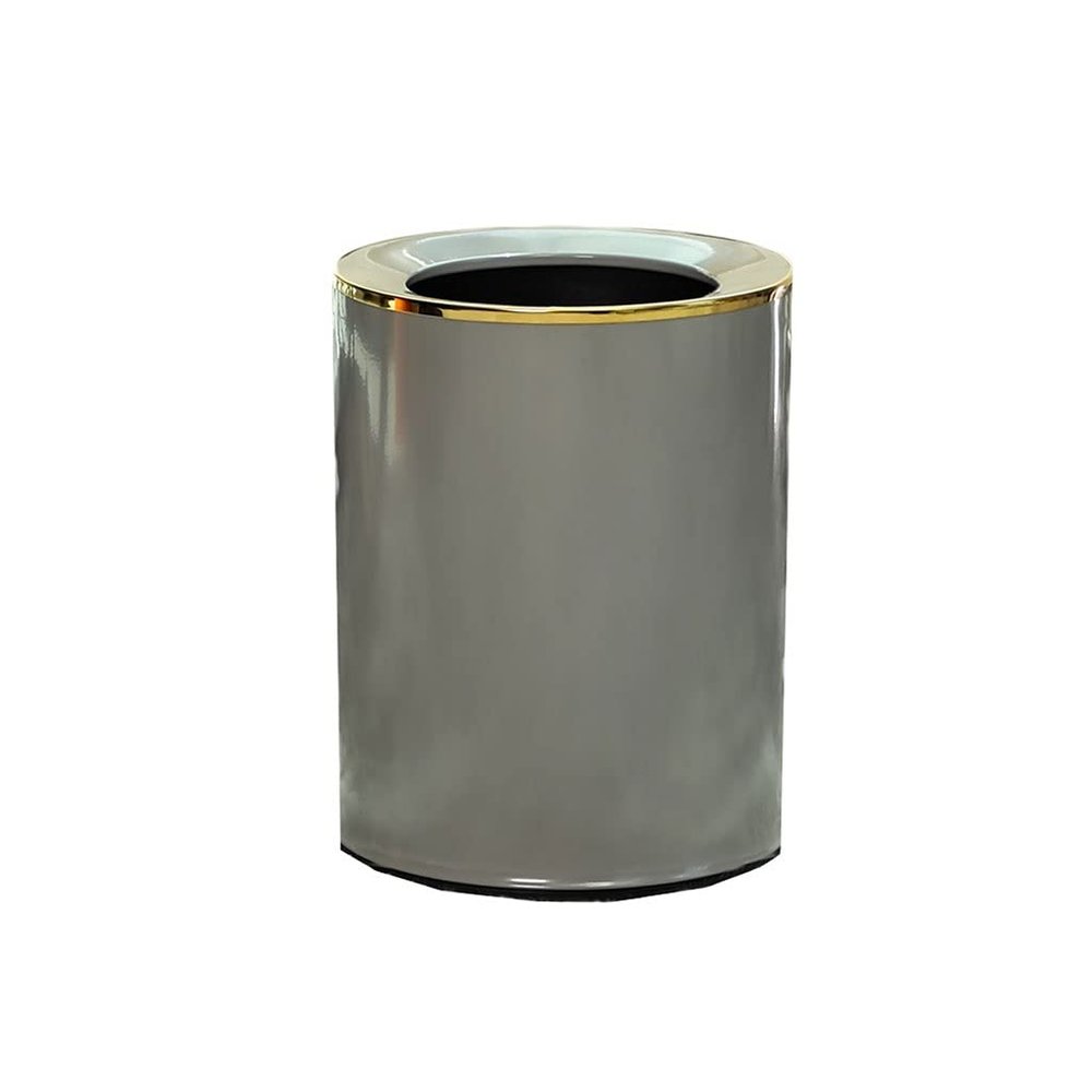 BDPP Trash Can Double-Layer Trash Can Metal Garbage Can Creative Simple Garbage Bin Suitable for Kitchen Bedroom Bathroom Office USO Interior y Exterior (Color : C)