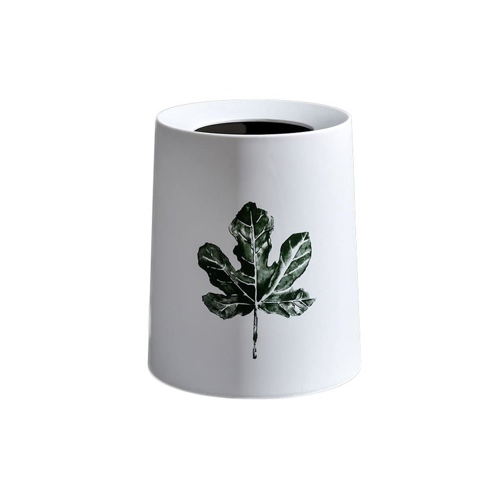 BDPP Trash Can Double-Layer Trash Can Plastic Garbage Can Large-Capacity Garbage Bin Environmentally Friendly Material 12L/3.1gallons USO Interior y Exterior (Color : B)