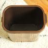 BDPP Trash Can Trash Can with Pressure Ring,Retro Imitation Wood Grain Garbage Can,Rectangular Garbage Bin,Bedroom Kitchen Bathroom USO Interior y Exterior view 4