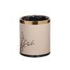 BDPP Trash Can Metal Creative Trash Can,Thick Waterproof Garbage Can,Round Garbage Bin,Suitable for Bedroom,Kitchen,Bathroom USO Interior y Exterior view 1