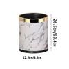 BDPP Trash Can Metal Creative Trash Can,Thick Waterproof Garbage Can,Round Garbage Bin,Suitable for Bedroom,Kitchen,Bathroom USO Interior y Exterior view 2