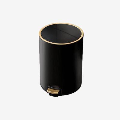 BDPP Trash Can Stainless Steel Trash Can Pedal Garbage Can with Lid Garbage Bin 6L/1.5 Gallons Suitable for Bedroom Bathroom Kitchen USO Interior y Exterior (Color : D)