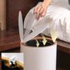 BDPP Trash Can Stainless Steel Trash Can Pedal Garbage Can with Lid Garbage Bin 6L/1.5 Gallons Suitable for Bedroom Bathroom Kitchen USO Interior y Exterior (Color : D) view 3