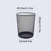 BDPP Trash Can Mesh Trash Can Round Garbage Can Metal Garbage Bin,Hollow Design,Suitable for Office Family Bedroom Studio USO Interior y Exterior (Color : A) view 2