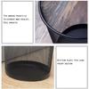 BDPP Trash Can Mesh Trash Can Round Garbage Can Metal Garbage Bin,Hollow Design,Suitable for Office Family Bedroom Studio USO Interior y Exterior (Color : A) view 3