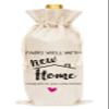 Huastatewolf Housewarming Wine Gifts Bags, Burlap Wine Bottle Cover Bag For New Home Hostess Gifts, Realtor Gifts to Clients, C09 view 1