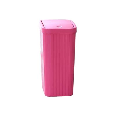 BDPP Trash Can Trash Can with Gland,Ultra-Thin Plastic Garbage Can,Square Garbage Bin,Suitable for Bathroom Kitchen Home Office USO Interior y Exterior (Color : A)