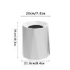 BDPP Trash Can Lidless Trash Can,Plastic Polygon Garbage Can,Double-Layer Garbage Bin,8L/2.1 Gallons,Home Bedroom Living Room Office USO Interior y Exterior (Color : C) view 2