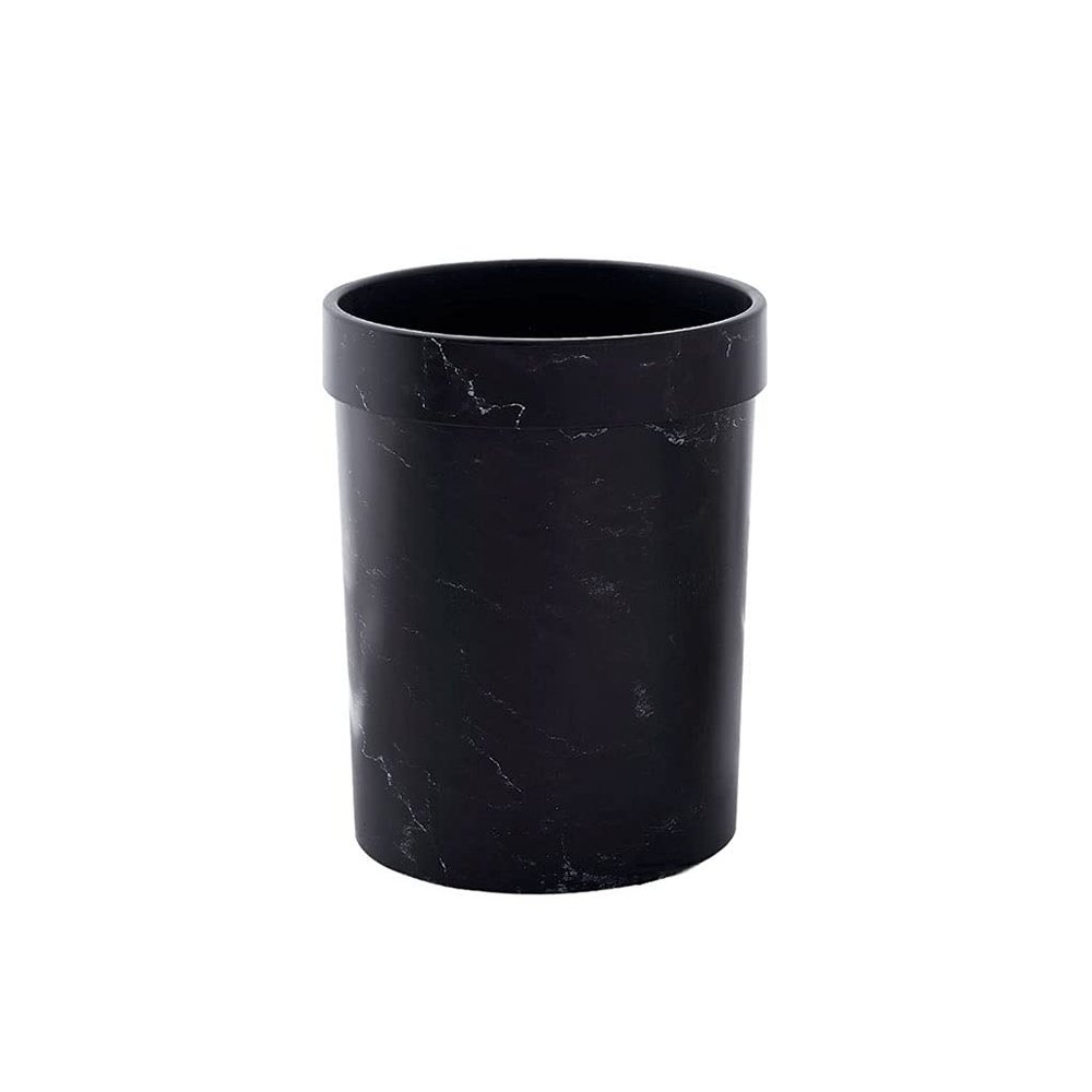 BDPP Trash Can Lidless Trash Can Plastic Garbage Can Creative Fashion Garbage Bin Environmental Protection Material with Pressure Ring USO Interior y Exterior (Color : B)