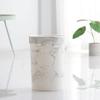 BDPP Trash Can Lidless Trash Can Plastic Garbage Can Creative Fashion Garbage Bin Environmental Protection Material with Pressure Ring USO Interior y Exterior (Color : B) view 4