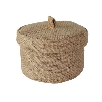akerda Desktop Storage Box Desktop Storage Basket With Lid Key Storage Basket Small Sundries Sewing Kit Desktop Finishing Storage Box One Piece Light Color