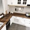 CONSDAN Butcher Block Counter Top, Walnut Solid Hardwood Countertop, Wood Slabs for Kitchen, Reversible, Both Side Polished, Prefinished with Food-safe Oil, 1.5" Thickness, 60"x25" view 3