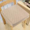 COMFORTANZA Soft 18x18x3 Memory Foam Seat Cushion for Kitchen, Dining, Office Chairs, Cars - Washable Velvety Cover with Waterproof Layer & Non-Slip Base - Comfort & Back Pain Relief - Beige view 2