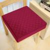 COMFORTANZA Soft 18x18x3 Memory Foam Seat Cushion for Kitchen, Dining, Office Chairs, Cars - Washable Velvety Cover with Waterproof Layer & Non-Slip Base - Comfort & Back Pain Relief - Burgundy view 2