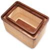 Teng Jin Nantucket Basket Desktop Storage and Organization for Organizing Shelf Nursery Home Closet Natural view 2