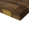 CONSDAN Butcher Block Counter Top, Walnut Solid Hardwood Countertop, Wood Slabs for Kitchen, Reversible, Both Side Polished, Prefinished with Food-safe Oil, 1.5" Thickness, 24"x25" view 2