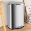 PayLessHere 13.2 Gallon(50L) Trash Can, Fingerprint Proof Stainless Steel Kitchen Garbage Can with Removable Inner Bucket and Hinged Lids, Pedal Rubbish Bin for Home Office view 2
