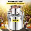 VEVOR Alcohol Still 13.2Gal/50L Alcohol Distiller Stainless Steel Distillery Kit for Alcohol With Copper Tube & Pump Home Brewing Kit Build-in Thermometer for DIY Whisky Wine Brandy view 2