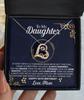 26th Birthday Necklace Gift from Mom with Message Card for Daughter, to My Daughter 26th Birthday Love Dancing Necklace Gift view 2