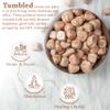 Crocon 1LB Peach Moonstone Tumbled Stones and Crystals Bulk Natural Crystal Kit for Reiki Healing Crystal Polished, Tumble Stones, Chakra Balancing, Good Luck, Reiki Gift Home Decor Size : 20-25 mm view 3