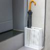 WXYZ Umbrella Stand Rack White Metal Umbrella Stand, Mesh Umbrella Bucket with 2 Hooks, Suitable for Home Office Hotel, 30x13x40cm view 3