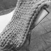 XWCG Chunky Knit Blanket Soft Throw Blanket Cozy and Warm Knit Blanket Wool Blend Throw Sofa Chair Home Decor Chunky Knit Blanket Handmade Throw Blankets,Gray,6080cm view 2