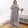 XWCG Chunky Knit Blanket Soft Throw Blanket Cozy and Warm Knit Blanket Wool Blend Throw Sofa Chair Home Decor Chunky Knit Blanket Handmade Throw Blankets,Gray,6080cm view 4