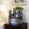 11.81" Creative Desktop Fountain Waterfall Bonsai w/LED Lights & Atomizer Tabletop Decor, Small Fish Tank Rockery Humidifier, Mini Rock Plant Artificial Bonsai Fountain Rockery for Office Home Decor view 2