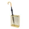 WXYZ Umbrella Stand Rack Golden Light Luxury Mesh Umbrella Stand, Long and Short Umbrella Storage Rack with 2 Hooks, Rectangular Umbrella Bucket, 30x13x40cm view 1