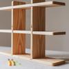 BOOMALTU Floating Shelves Wall Mounted 3 Tiers Rustic Wood Wall Storage Shelves for Bedroom, Living Room, Bathroom, Kitchen, Office 19.6 x 4.1 x 41.1in (Light) view 3