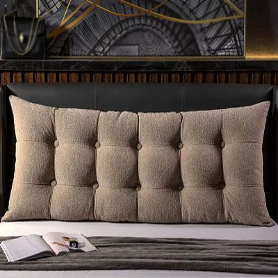WANGPP Headboard Support Pillow - Large Bolster Headboard Backrest - Decorative Body Throw Pillows,Bed Sofa Reading Pillow Removable Backrest Pillow Positioning Support Headboard