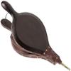 Oakestry Shaker Fireplace Bellow Made from Mango Wood with Faux Leather Strap for Hanging Fireplace dcor, Brown, 9" W x 19" H view 1