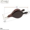 Oakestry Shaker Fireplace Bellow Made from Mango Wood with Faux Leather Strap for Hanging Fireplace dcor, Brown, 9" W x 19" H view 3