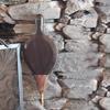 Oakestry Shaker Fireplace Bellow Made from Mango Wood with Faux Leather Strap for Hanging Fireplace dcor, Brown, 9" W x 19" H view 4