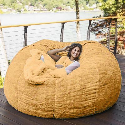 JaidWefj Oversized Bean Bag Chair Cover,Lazy Sofa Bed Cover PV Velvet Bean Bag Cover,Living Room Furniture Soft Washable Micro-Fiber Adult Beanbag Chair Outside Cover