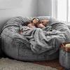 JaidWefj Oversized Bean Bag Chair Cover,Lazy Sofa Bed Cover PV Velvet Bean Bag Cover,Living Room Furniture Soft Washable Micro-Fiber Adult Beanbag Chair Outside Cover view 3
