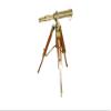 Antique Brass Telescope with Wooden Tripod Stand Vintage Nautical Telescope and Tripod A Excellent Gift for Hiker's Traveler 10 Inches by The RELIC House. view 4