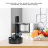 Electric Standing Peeler with 2 Replacement Blades, Multifunctional Automatic Rotating Peeling Machine Kitchen Paring Tool for Vegetable Fruit Potato Tomato Apple(black) view 2