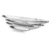 20" Contempo Shiny Silver Short Boat Tray view 2