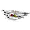 20" Contempo Shiny Silver Short Boat Tray view 3