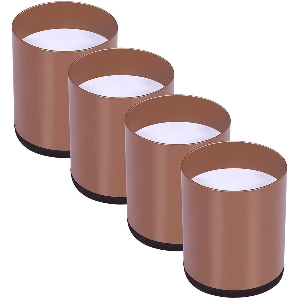 KaysaLY Heavy Duty Bed Risers Adds 2 inch Height, Furniture Risers for Saving Space, Bottom Pad Protect Floors Supports 5,000 lbs, Table Chair or Sofa Riser,Round