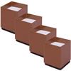 KaysaLY Heavy Duty Bed Risers Adds 2 inch Height, Furniture Risers for Saving Space, Bottom Pad Protect Floors Supports 5,000 lbs, Table Chair or Sofa Riser,Brown view 1