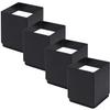 KaysaLY Heavy Duty Bed Risers Adds 2 inch Height, Furniture Risers for Saving Space, Bottom Pad Protect Floors Supports 5,000 lbs, Table Chair or Sofa Riser,Black view 1