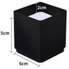 KaysaLY 4 Pack Square Furniture Risers Steel Bed Riser, Edge Guard Lifts, Adds 2 Inch/4 Inch Height to Heavy Duty Furniture,Table, Sofa and Bed,Black,5cm view 2
