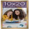 10x20 Frame Gold Bronze Solid Wood Picture Frame Width 0.75 Inches | Interior Frame Depth 0.5 Inches | Complete with UV Acrylic Plexiglass, Foam Board Backing & Hanging Hardware view 1