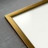 10x13 Frame Gold Bronze Solid Wood Picture Frame Width 0.75 Inches | Interior Frame Depth 0.5 Inches | Complete with UV Acrylic Plexiglass, Foam Board Backing & Hanging Hardware view 2
