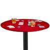 Feltectors Felt Card Table Red Game Cover Tablecloth Elastic Fitted Fits Round Tables 36 to 48 inches (Red, 36) view 1