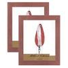 Millbrook Collection Country Chic Wood Picture Frames, 2-Pack, 16x20 - Alabama Red, Wide - 2-1/2" Face Solid Wood Molding for Photos, Artwork & Prints Includes Acrylic Glazing - Made in USA view 1