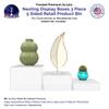 Acrylic Display Riser Boxes 3 Piece Frosted Retail Product Riser 2", 4", 6" High Nesting Bins One Open Side No Lid Merchandise Storage Box by Marketing Holders view 4